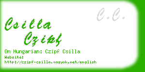 csilla czipf business card